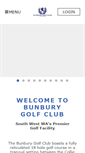 Mobile Screenshot of bunburygolfclub.com.au